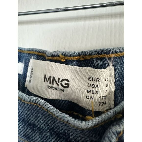 MNG Denim Mom Comfort Ankle Jean High Waist Size 40 - Picture 6 of 9
